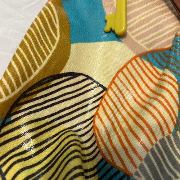 Fossil Coated Canvas Key-Per Leaf Print Purse Shoulder Bag - Picture 5 of 12